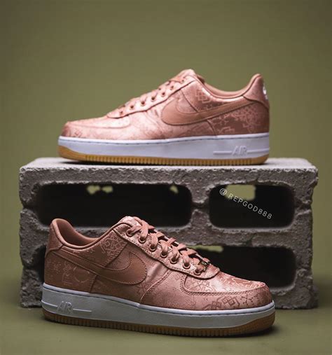 clot x air force 1 rose gold